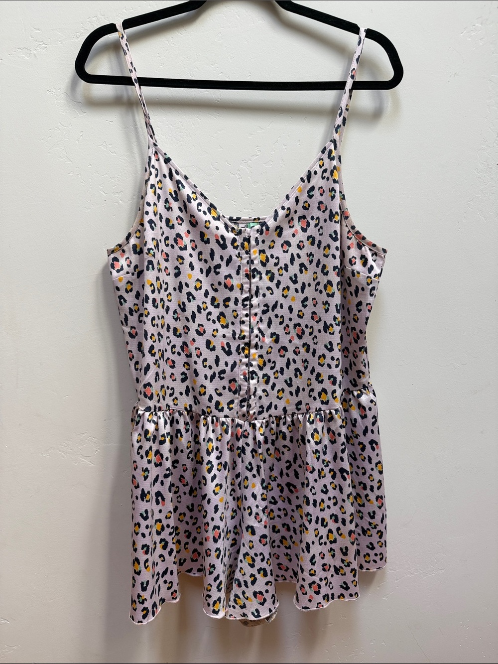 Honeydew Intimates Pink Leopard Print Romper